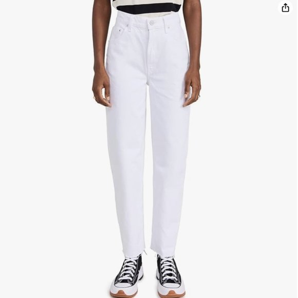 Mother SNACKS! High Waisted Double Stack Hover Fray Size 28 NWT - Picture 2 of 13